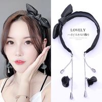 Korean New Fashion Cute Tassel Streamer Bow Tie Cheap Headband Wholesale sku image 3