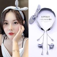 Korean New Fashion Cute Tassel Streamer Bow Tie Cheap Headband Wholesale sku image 9