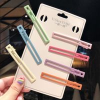 New Fashion Candy Color Word Clip Color Hollow Side Clip Love Heart Cheap Hairpin Wholesale sku image 4