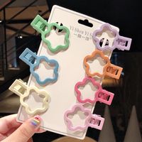 New Fashion Candy Color Word Clip Color Hollow Side Clip Love Heart Cheap Hairpin Wholesale sku image 6