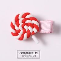 Korean Cute Color Lollipop Rainbow Cheap Hairpin Wholesale sku image 7