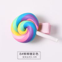 Korean Cute Color Lollipop Rainbow Cheap Hairpin Wholesale sku image 8