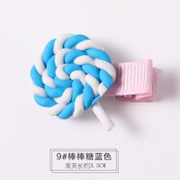 Korean Cute Color Lollipop Rainbow Cheap Hairpin Wholesale sku image 9
