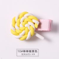 Korean Cute Color Lollipop Rainbow Cheap Hairpin Wholesale sku image 10