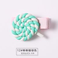 Korean Cute Color Lollipop Rainbow Cheap Hairpin Wholesale sku image 12