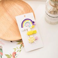 Korean Cute Color Lollipop Rainbow Cheap Hairpin Wholesale sku image 17