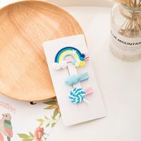 Korean Cute Color Lollipop Rainbow Cheap Hairpin Wholesale sku image 16