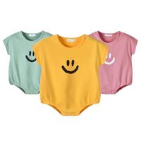Summer New 0-3 Year Old Female Baby Infant Smile Han Leisure Loose Short Sleeve Wholesale main image 6