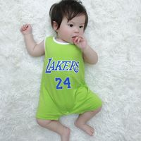 Summer Baby Sleeveless Vest Baby Basketball Uniform Baby Jumpsuit Wholesale main image 5