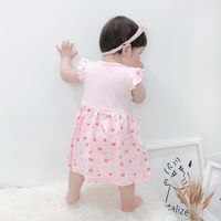 Summer Children&#39;s Clothing Sweet And Cute Full Printed Vest Dress Wholesale main image 4