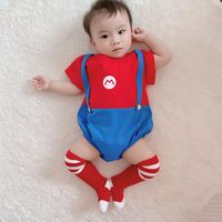 New Baby Clothes 3-6 Months Baby Cartoon Short Sleeve Thin Jumpsuit Wholesale main image 6