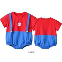 New Baby Clothes 3-6 Months Baby Cartoon Short Sleeve Thin Jumpsuit Wholesale main image 3