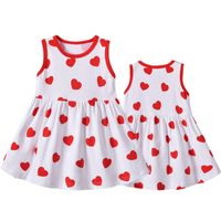 Summer Children&#39;s Clothing Sweet And Cute Full Printed Vest Dress Wholesale sku image 1