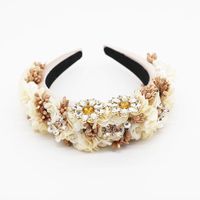 New Fashion Baroque Flowers Rhinestones Exaggerated Headband Wholesale main image 5