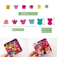 100 Pieces Of Colorful Flower Hairpin Beanie Clips Korean Girls Small Hair Clips main image 5