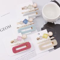 Korean Pearl Crystal Cheap Hairpin Wholesale Set main image 6