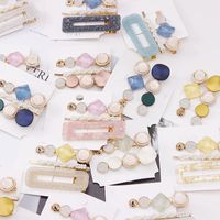 Korean Pearl Crystal Cheap Hairpin Wholesale Set main image 4