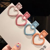 New Fashion Candy Color Word Clip Color Hollow Side Clip Love Heart Cheap Hairpin Wholesale main image 4