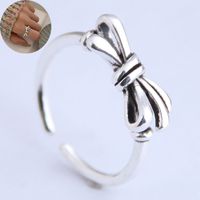 Fashion Retro Simple Bow Open Ring Yiwu Nihaojewelry Wholesale sku image 1