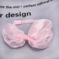 New Fashion Bright Silk Gauze Big Bow Tie Cheap Headband Wholesale main image 4