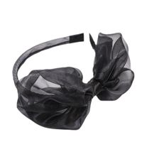 New Fashion Bright Silk Gauze Big Bow Tie Cheap Headband Wholesale main image 3