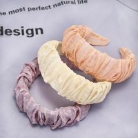 South Korea&#39;s New Fashion Fold Cute Soft Fabric Cheap Headband Wholesale main image 1