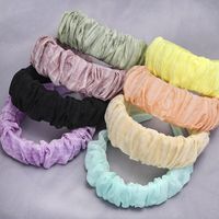 South Korea&#39;s New Fashion Fold Cute Soft Fabric Cheap Headband Wholesale main image 6
