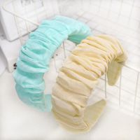 South Korea&#39;s New Fashion Fold Cute Soft Fabric Cheap Headband Wholesale main image 5