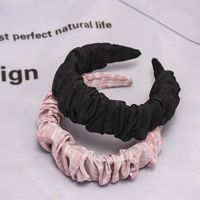 South Korea&#39;s New Fashion Fold Cute Soft Fabric Cheap Headband Wholesale main image 4