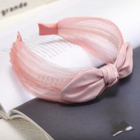 Korean New Fashion Lace Knotted Bow Tie Headband Cheap Headband Wholesale main image 4