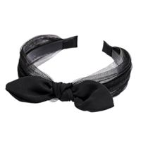 Korean New Fashion Lace Knotted Bow Tie Headband Cheap Headband Wholesale main image 3
