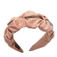 Spring Pure Color Folds Sweet Cheap Headband Wholesale main image 6