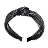 Spring New Mesh Yarn Headband Lace Sequin Cheap Hairband Wholesale main image 6