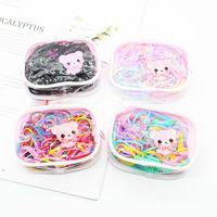 Koreanischer Einweg-haarring Cartoon Transparente Tasche Kinder Farbe Gummiband Gummiband Kopfs Eil Haarschmuck Haarschmuck 2021 main image 3