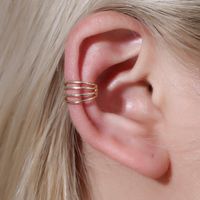 New Fashion Wild Popular Earrings Earrings Simple Lines Ear Bone Clip Wholesale main image 1
