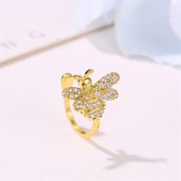 New Fashion Diamond Insect Ear Bone Clip Female Cute Little Bee Ear Clip Wholesale main image 4