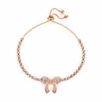 New Fashion Wild Bracelet Inlaid With Diamond Butterfly Bracelet Fashion Crystal Adjustment Bead Bracelet main image 6