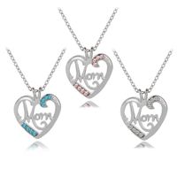 New Fashion Creative Mother's Day Gift Mom Love Diamond Pendant Necklace Nihaojewelry Wholesale main image 5