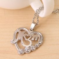New Fashion New Mothers Day Mom Mom Love Hollow Necklace Wholesale main image 4