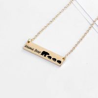 Mother&#39;s Day Gift New Fashion Animal Bear Bear Mother Necklace Family Set Mama Bear Necklace main image 3
