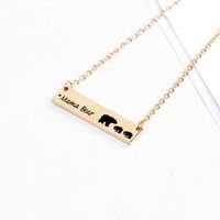 Mother&#39;s Day Gift New Fashion Animal Bear Bear Mother Necklace Family Set Mama Bear Necklace main image 4