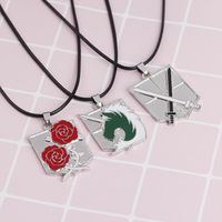 New Fashion Wings Of Freedom Cruel Sword Law Enforcement Unicorn Guard Rose Necklace main image 1