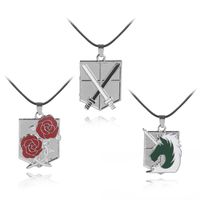 New Fashion Wings Of Freedom Cruel Sword Law Enforcement Unicorn Guard Rose Necklace main image 6