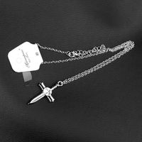 New Fashion Cross Sword Pendant Necklace Wholesale main image 4