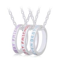 New Fashion Best Friends Good Friends Ring Necklace Wholesale main image 5