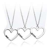 New Fashion Love Three Petal Necklace Best Forever Friends Necklace Wholesale main image 2
