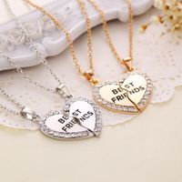Popular Jewelry Fashion Letters Best Friends Good Friends Necklaces Selling Necklaces Wholesale main image 1