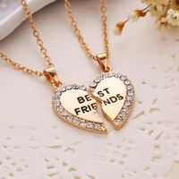 Popular Jewelry Fashion Letters Best Friends Good Friends Necklaces Selling Necklaces Wholesale main image 4