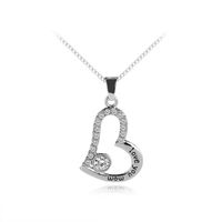 Love Diamond Necklace Mother&#39;s Day Gift Love You Mom Necklace Yiwu Nihaojewelry Wholesale main image 2