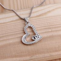 Love Diamond Necklace Mother&#39;s Day Gift Love You Mom Necklace Yiwu Nihaojewelry Wholesale main image 5
